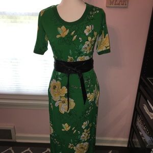 G.I.L.I. floral maxi dress with side slits